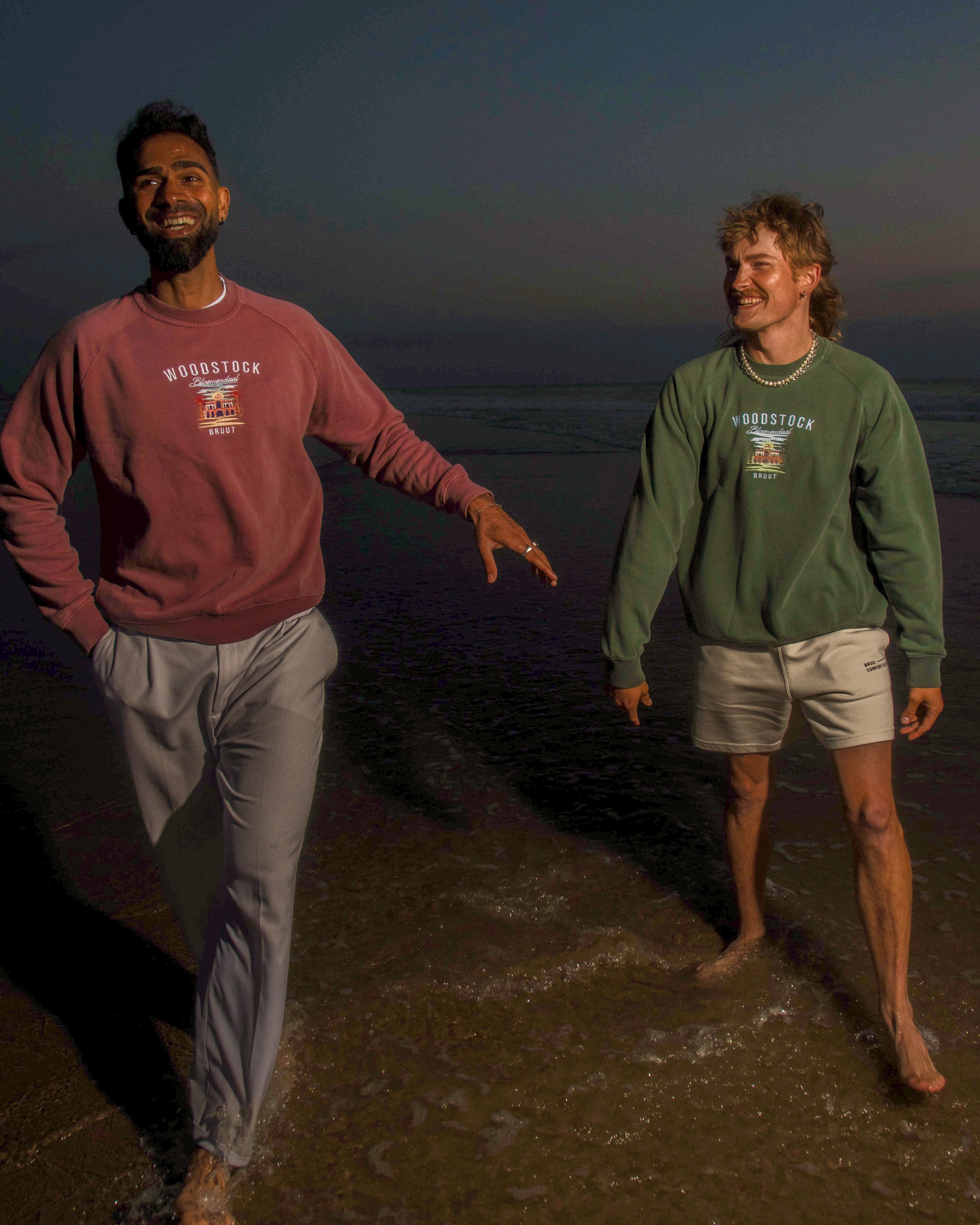 Bruut x Woodstock Washed Crewneck [RED]