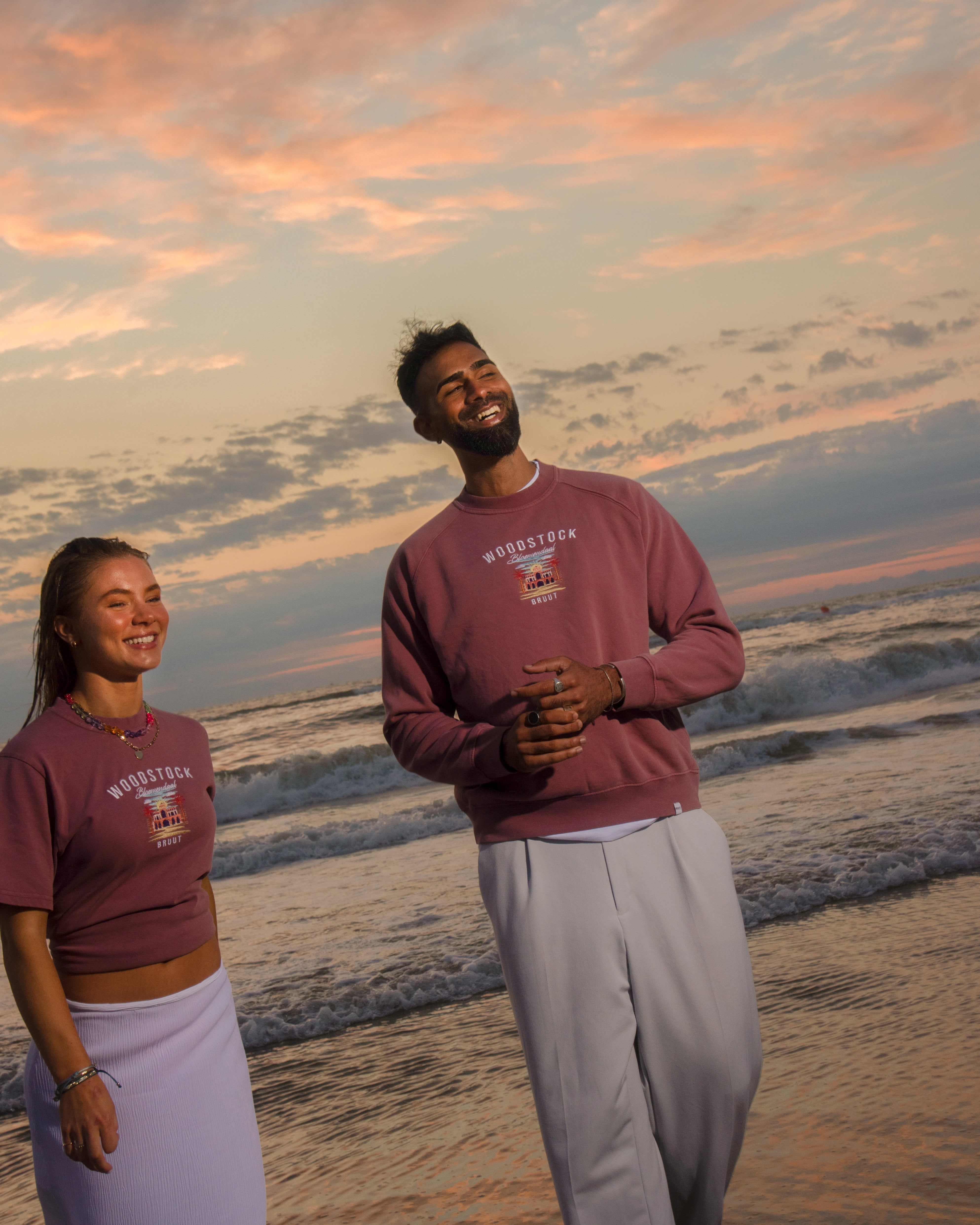 Bruut x Woodstock Washed Crewneck [RED]